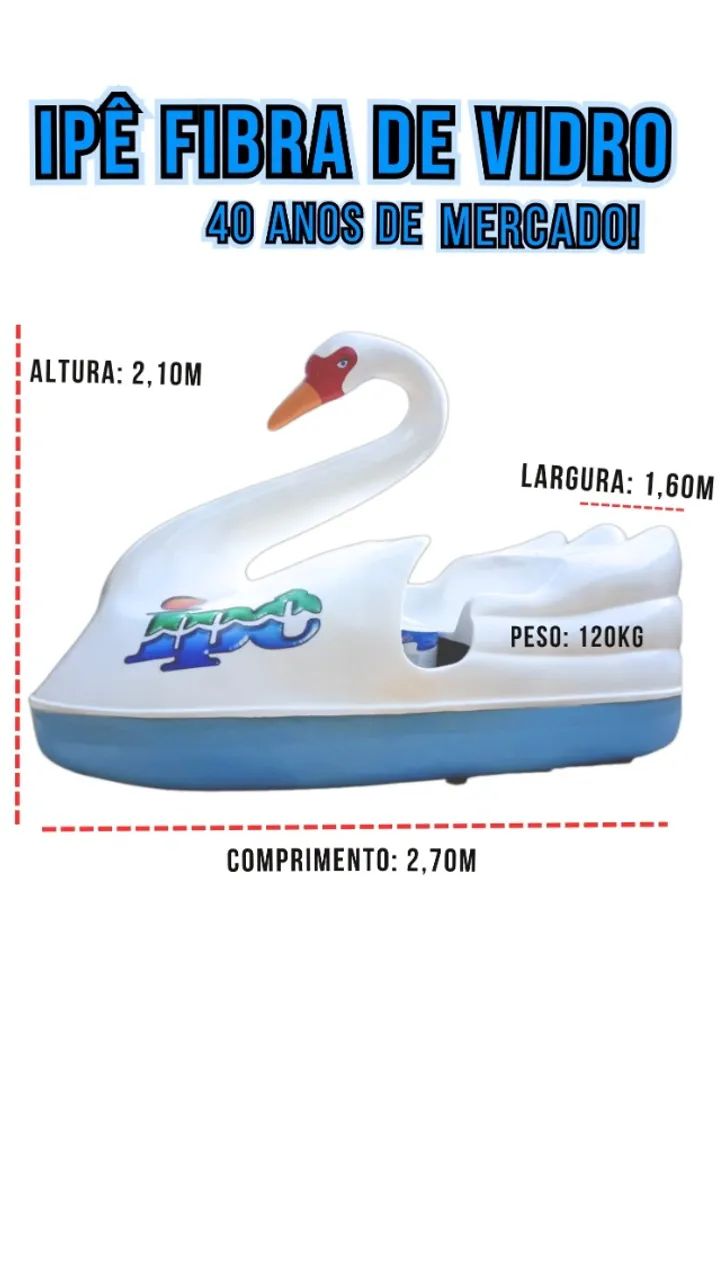 Pedalinho Cisne Direto da Fábrica - Foto 2