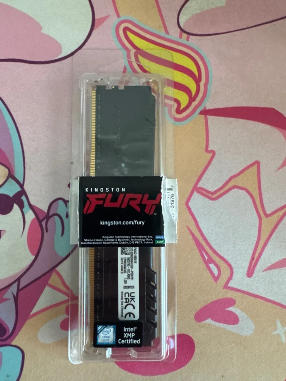 Memória RAM Kingston Fury 16GB DDR4 3600MHz