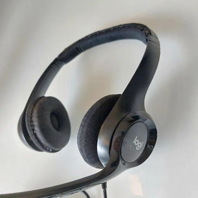 Fone Headset Com Fio USB Logitech H390 - Foto 4