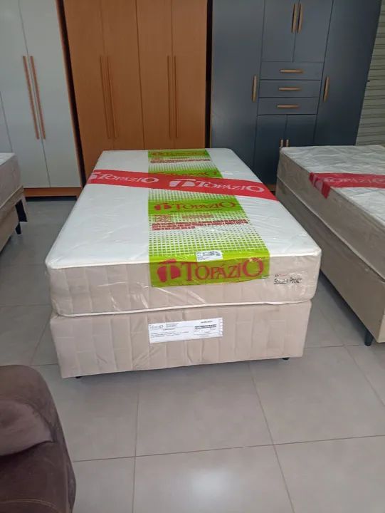 Cama box solteiro de mola ensacada - Foto 2