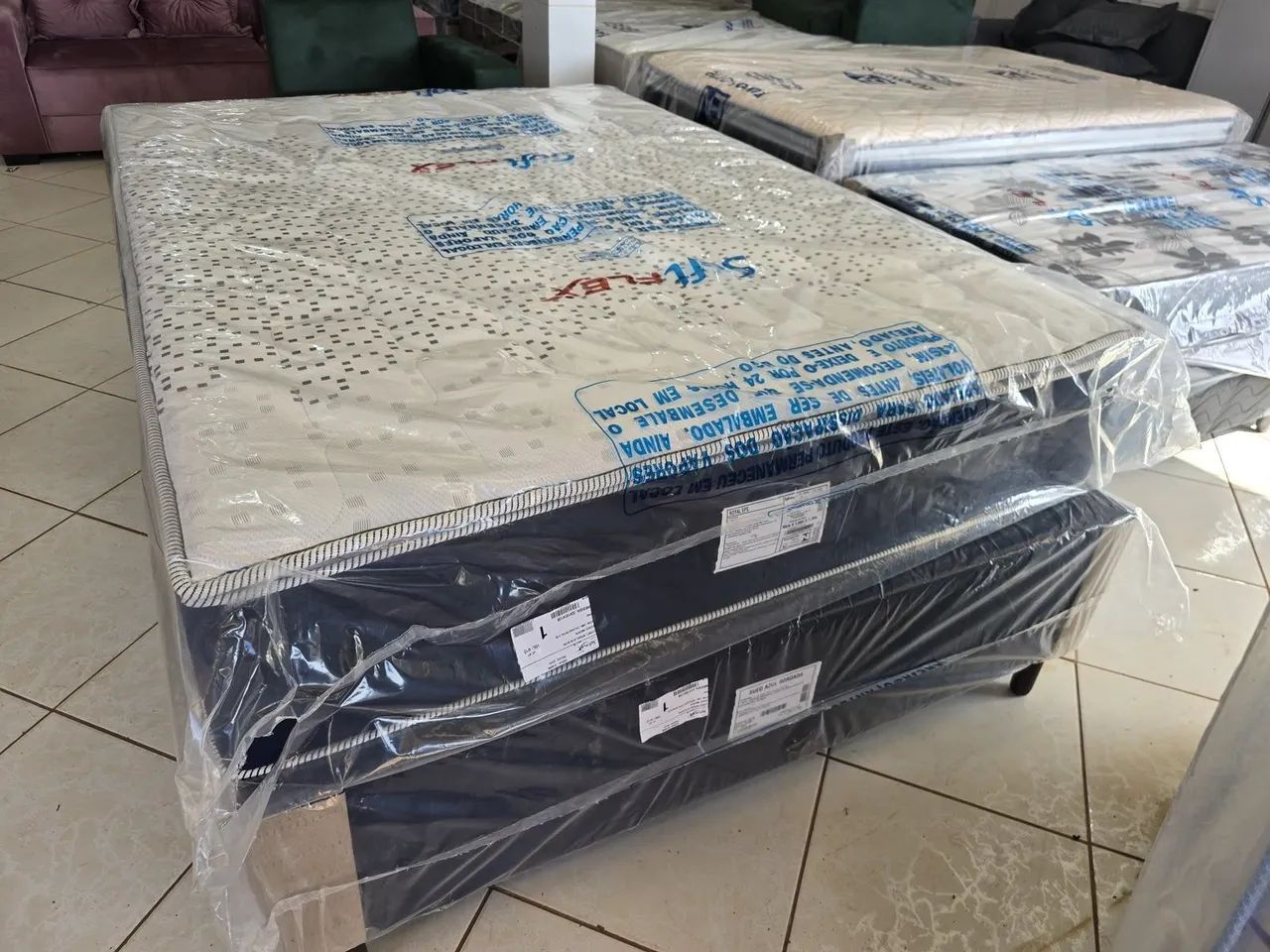 CAMA BOX CASAL MOLAS ENSACADAS NOVA  - Foto 2