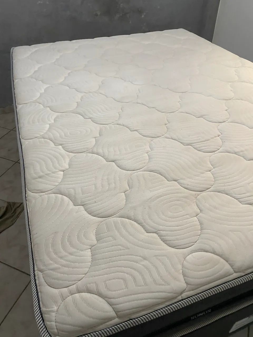 Cama Box Casal Intense Grey Aster + Colchão D28 com Molas Ensacadas - Foto 3