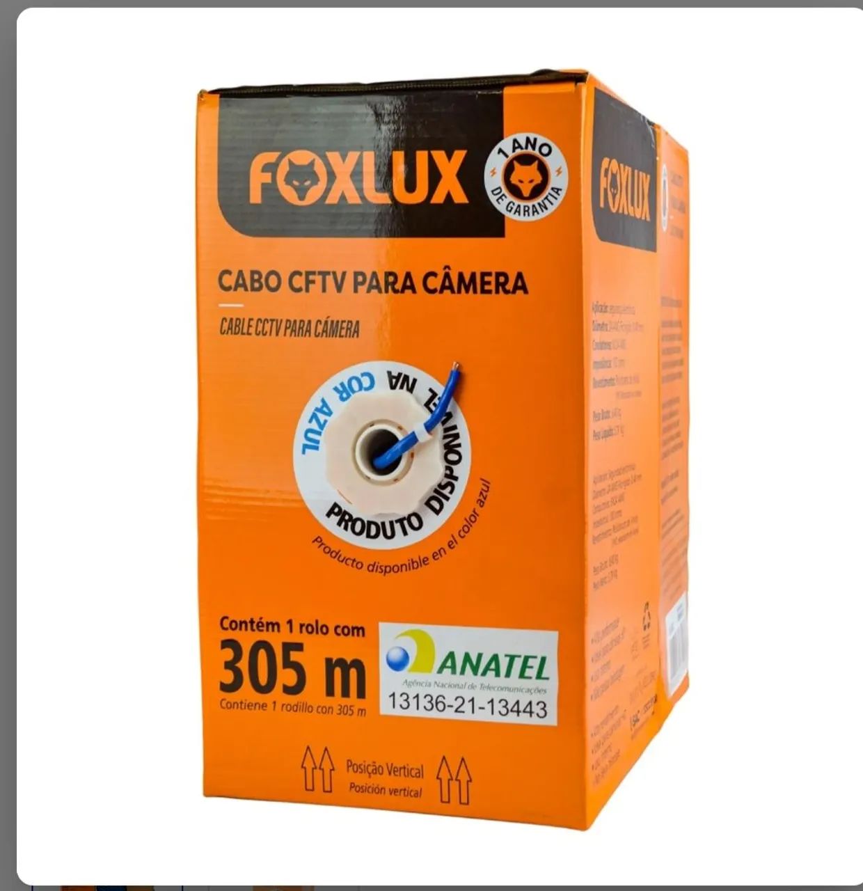 Caixa cabo Foxlux CFTV 305m 4 pares - Foto 4