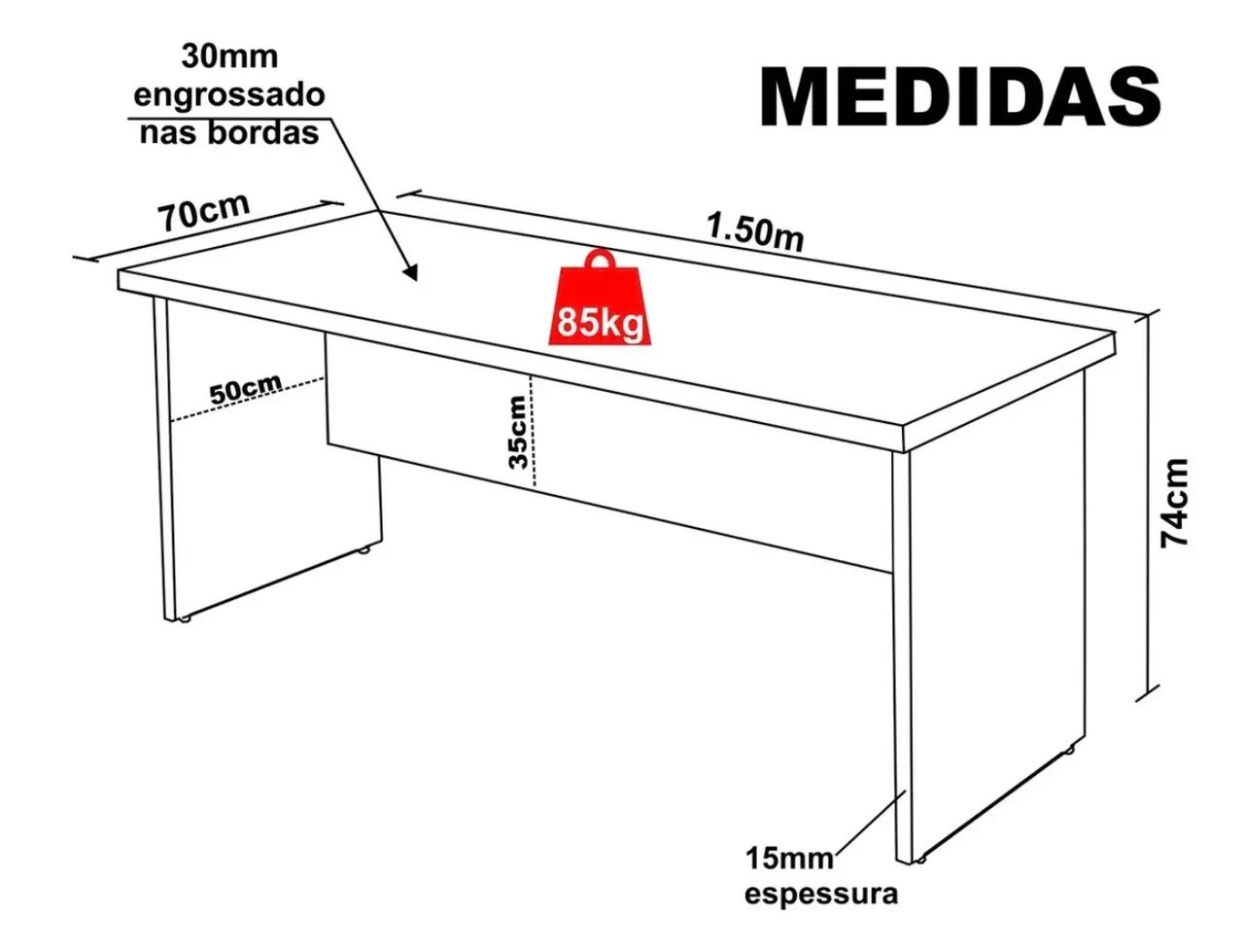 Mesa de mdf escritório - Foto 5
