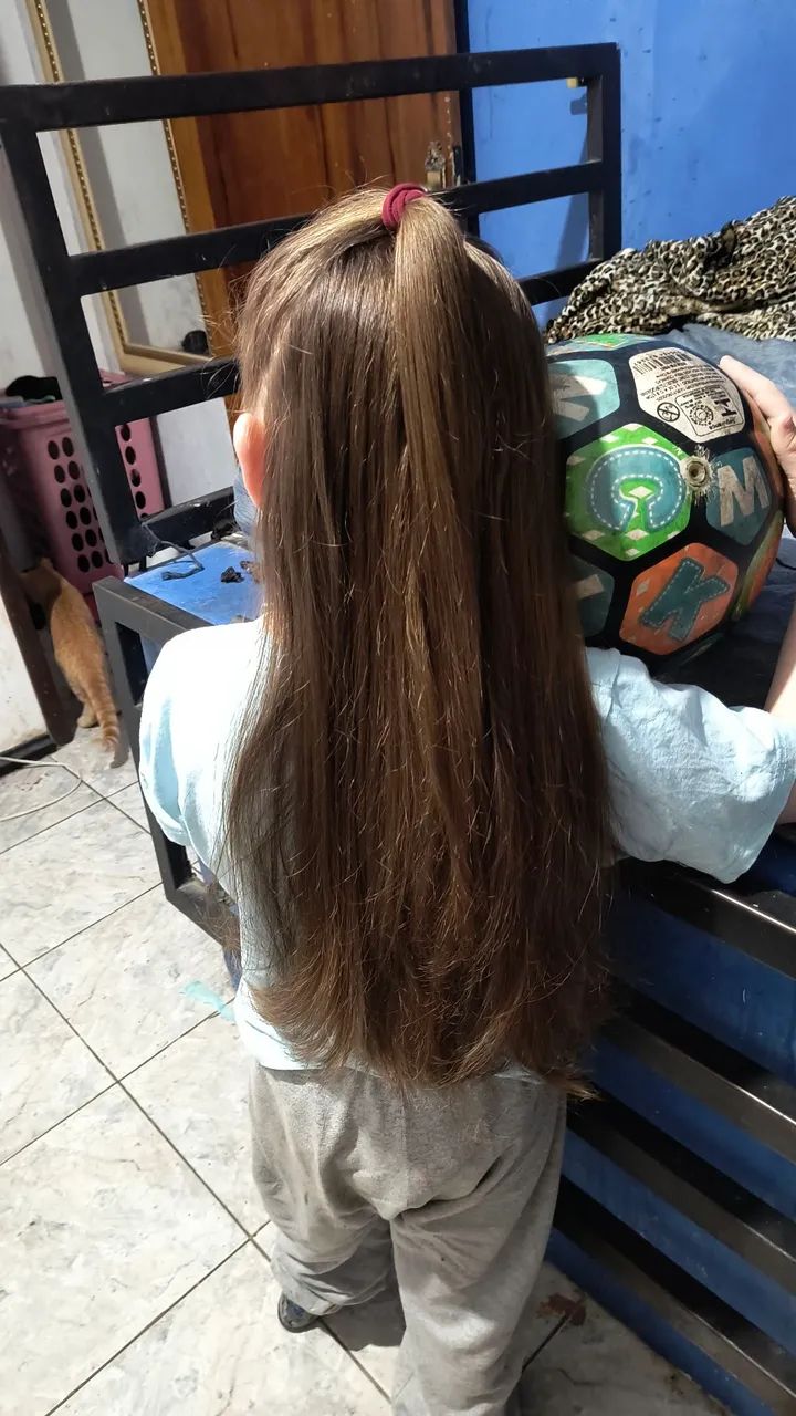 Cabelo humano infantil  - Foto 5