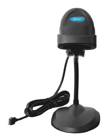 Leitor De Código De Barras Com Suporte Knup Usb 1d Preto - Foto 3
