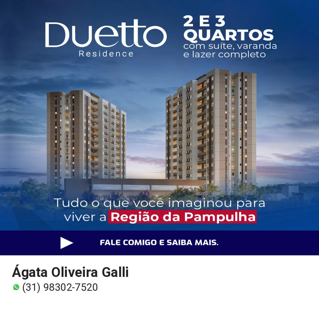 Apartamentos de 1, 2 e 3 Quartos 
