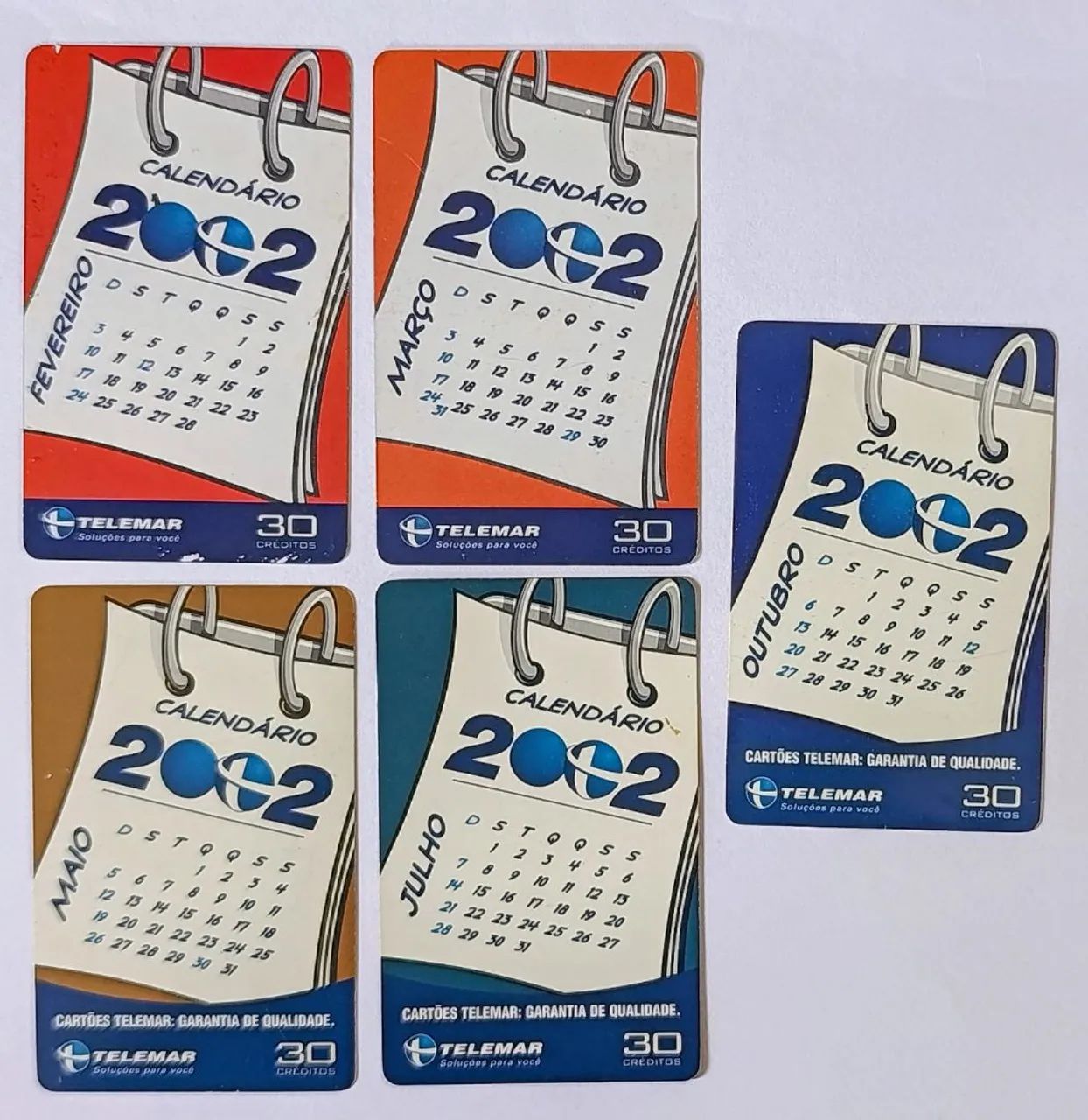 Cartões Telefônicos Série: Calendário 