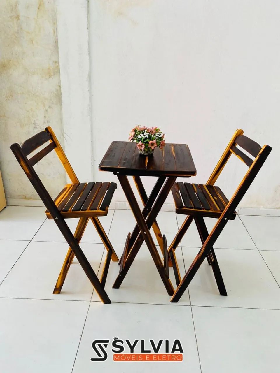 Conjunto de bistrô dobrável invernizada  - Foto 2