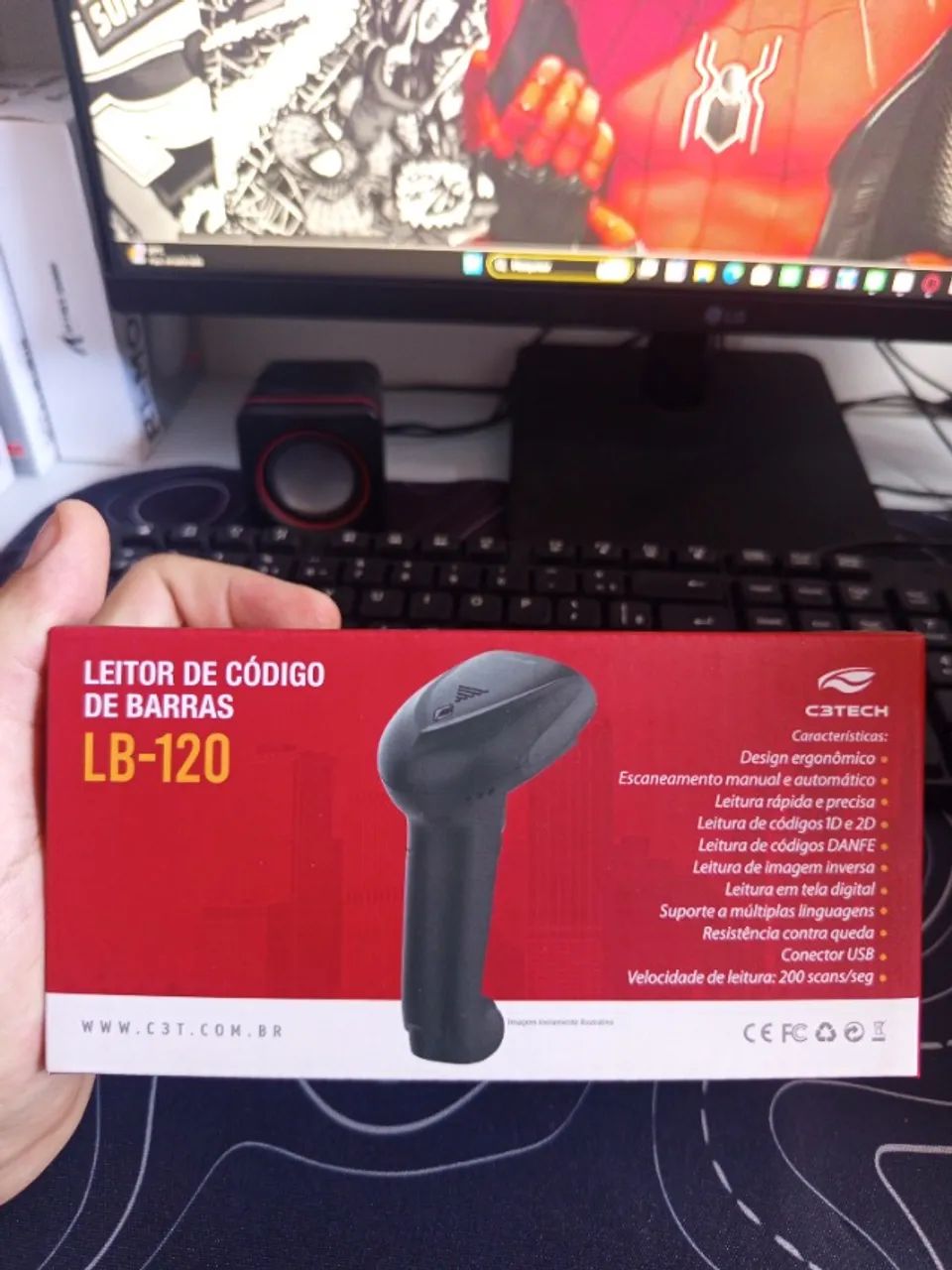 Leitor de código de barras 1D/2D - Foto 2
