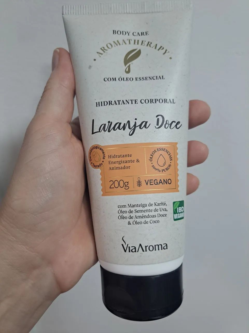 Hidratante  corporal laranja doce com oleo essencialwencial