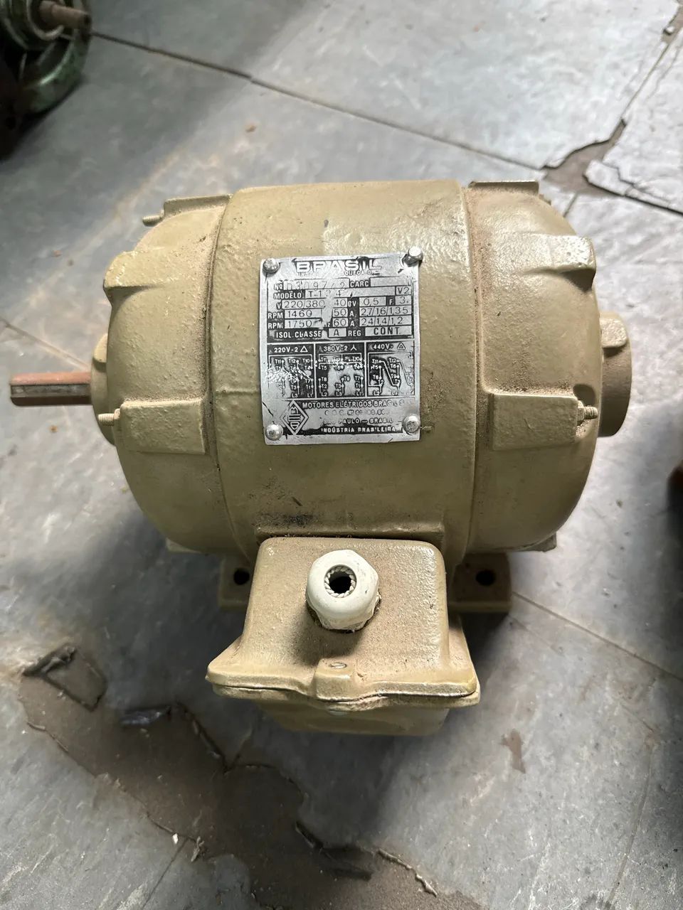 Three-Phase Electric Motor 1/2 HP - 1750 RPM | Excellent Condition