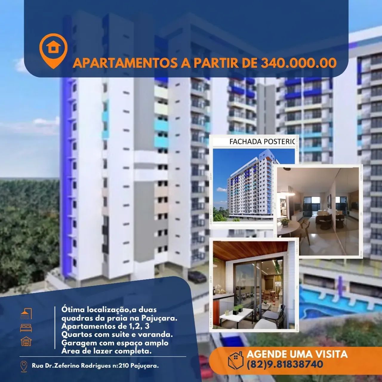 Bragança Residence Studio na Pajuçara Maceió-AL