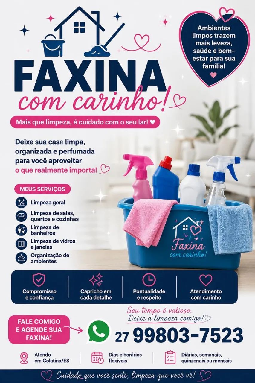 Agende sua faxina 