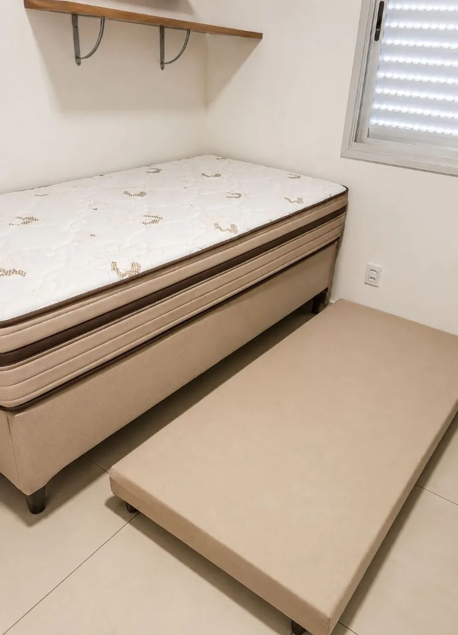 Cama Box Solteiro + Colchão Probel Guarda Costas Valência - Foto 3