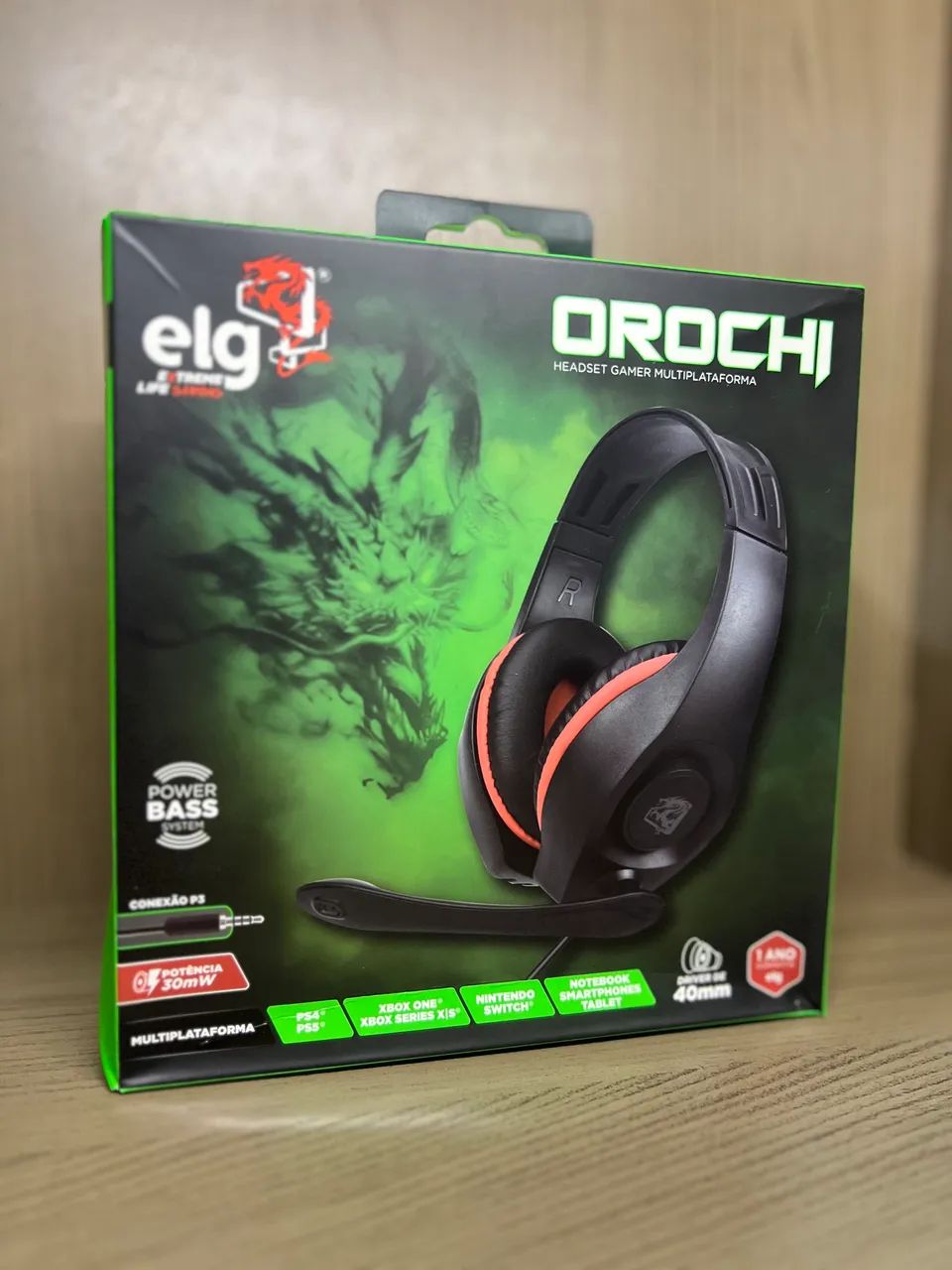 FONE - HEADSET GAMER COM  LED - XBOX, PS4, CELULAR, NOTEBOOK e PC - Foto 3