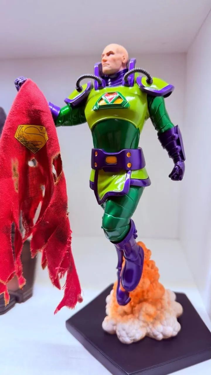 Lex Luthor E Superman Iron Studios Dc Comics - Exclusivo - Foto 4