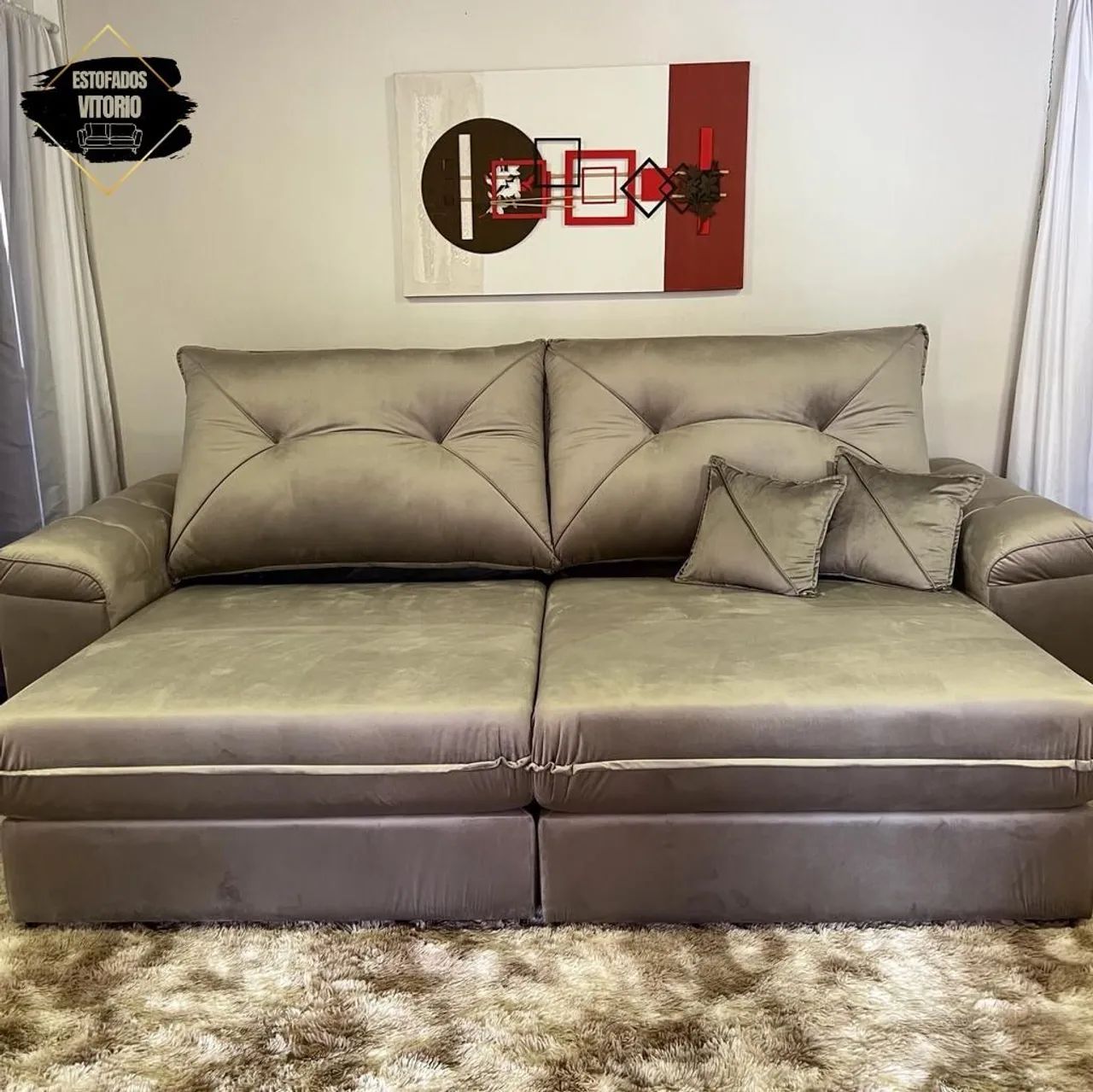 Sofá retrátil e reclinável promoção imperdível! - Foto 4