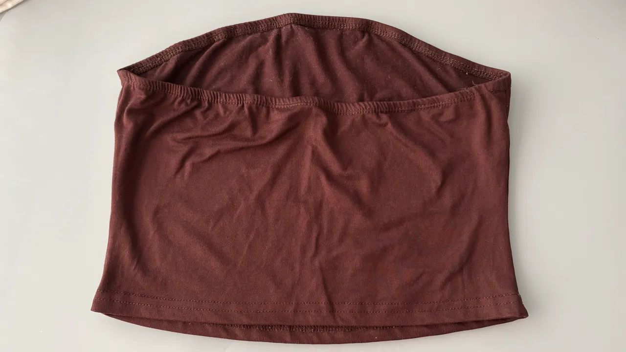 cropped shein marrom - Foto 2