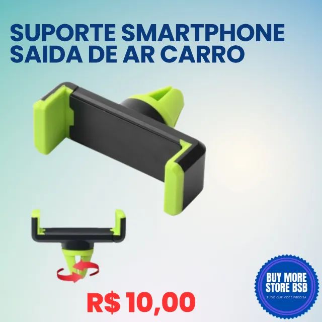 Suporte para Gps e Smartphone Fixação Ar Condicionado