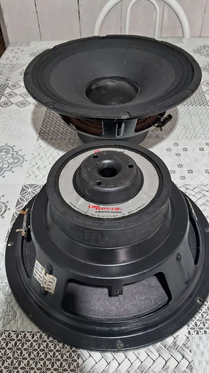 Par de subwoofer 12 polegadas 