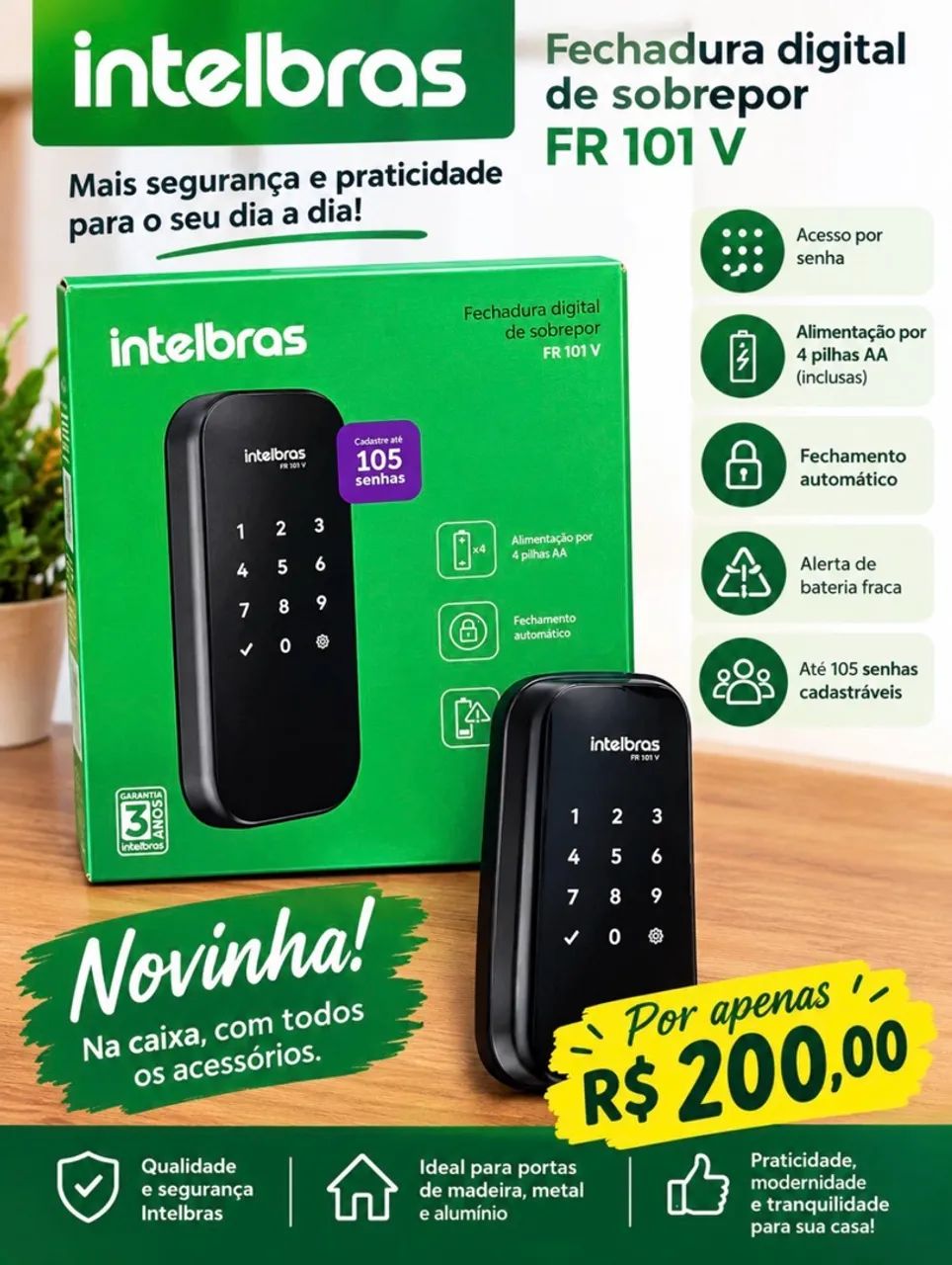 Fechadura Intelbras