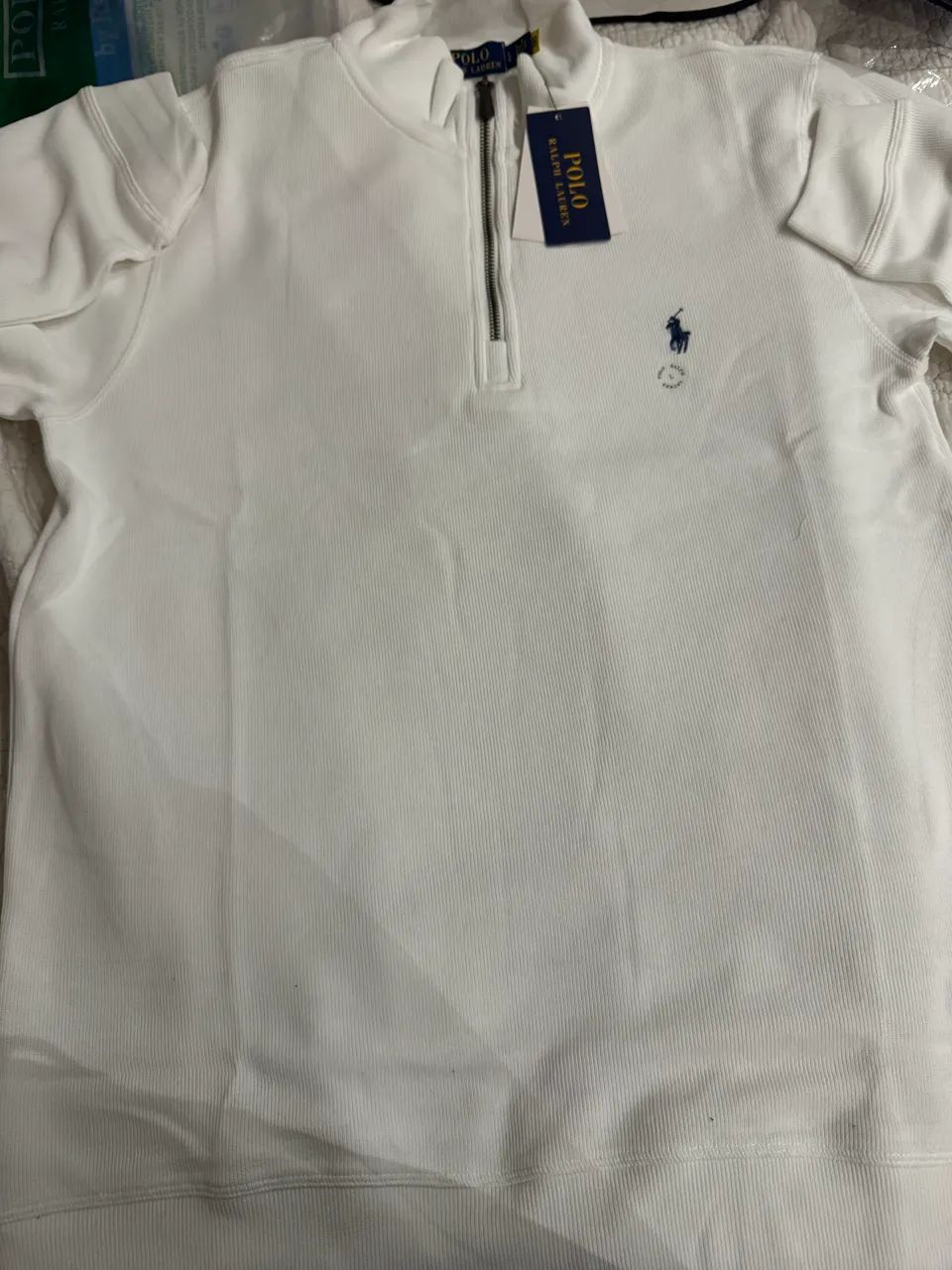 Quarterzip branco ralph Lauren original (aceito ofertas) - Foto 2