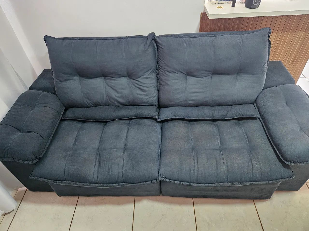 Sofá retrátil e reclinavel 4 lugares - Foto 2