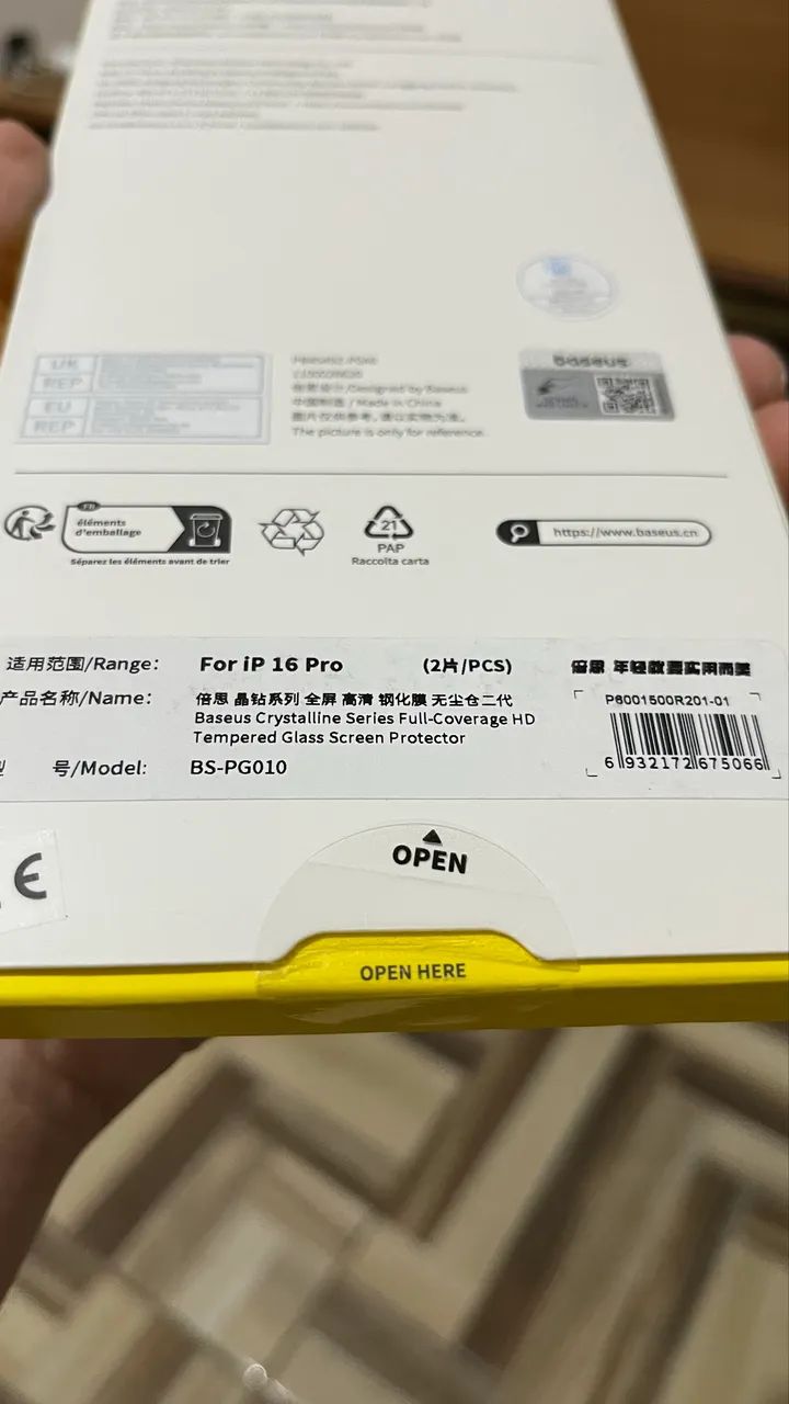 Película Baseus Iphone 16 pro (2 unidades) - lacrado! - Foto 3