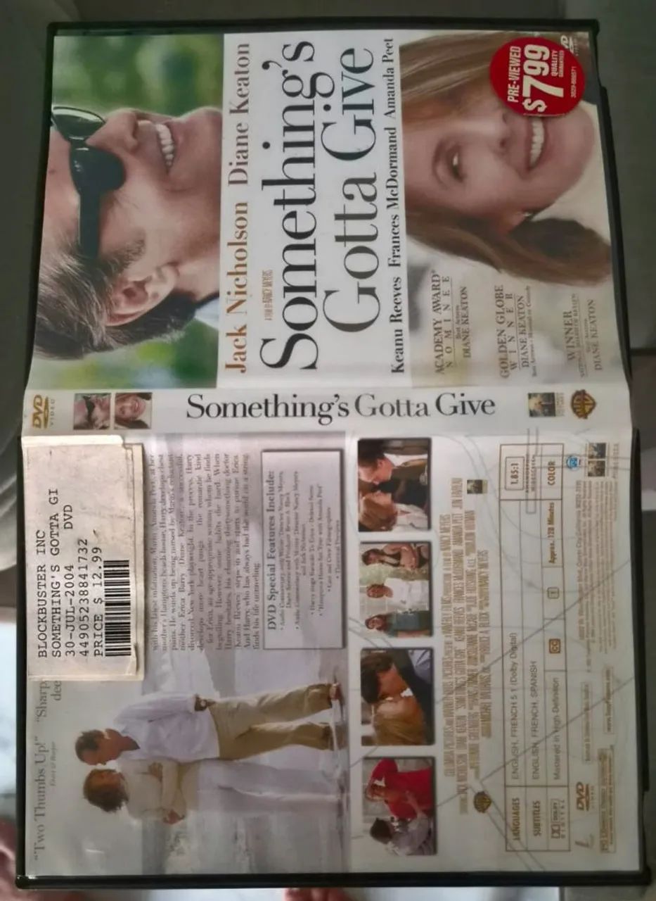 DVD something's gotta give