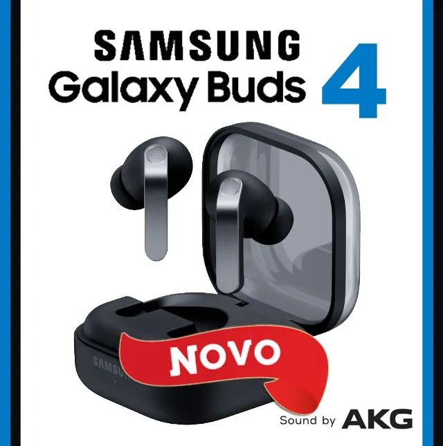 Samsung Galaxy Buds 4 Headphone s/ Fio AKG, Bluetooth, Novo (Zero