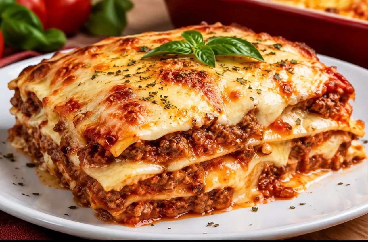 Cozinheira de lasanha