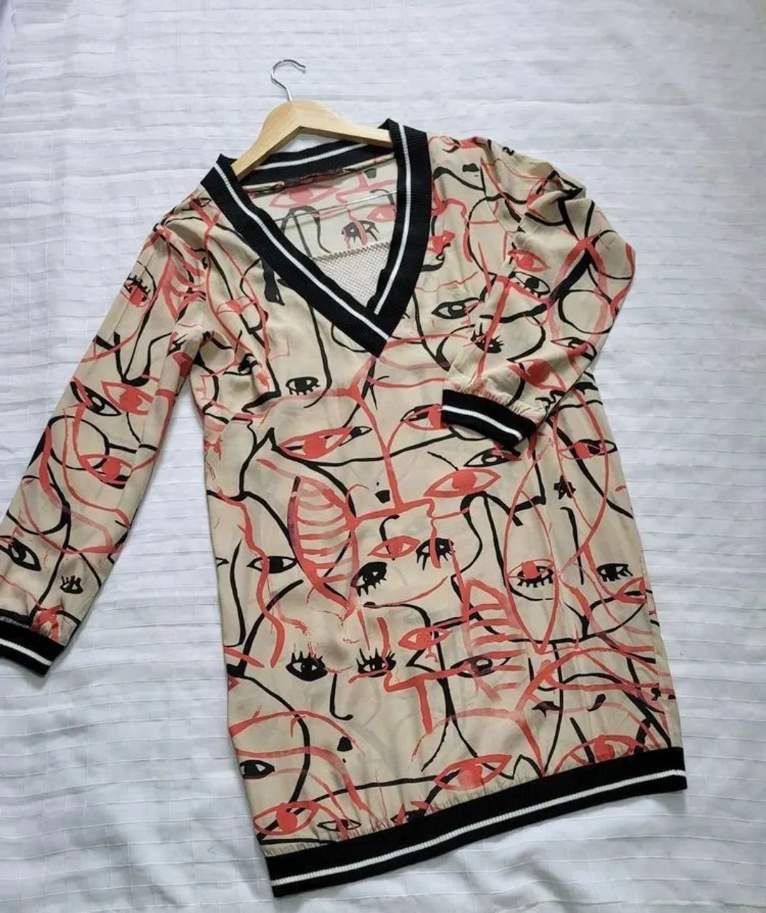 vestido gola v animale - Foto 4
