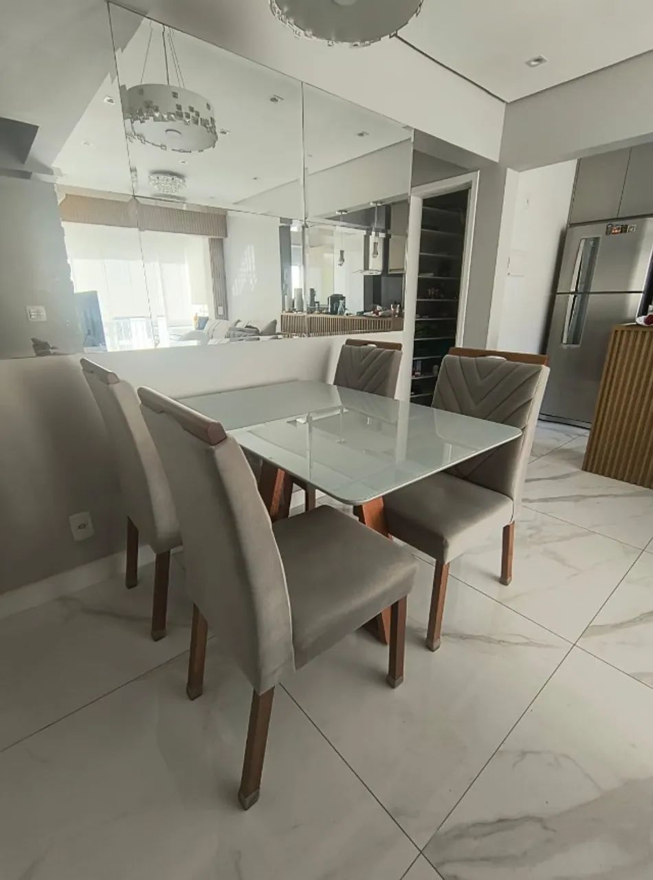 Mesa de jantar retangular 4 lugares - Foto 4