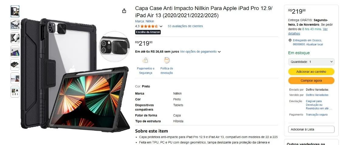 4 Acesssórios Ipad 12,9 Estudo Trocas - Foto 2