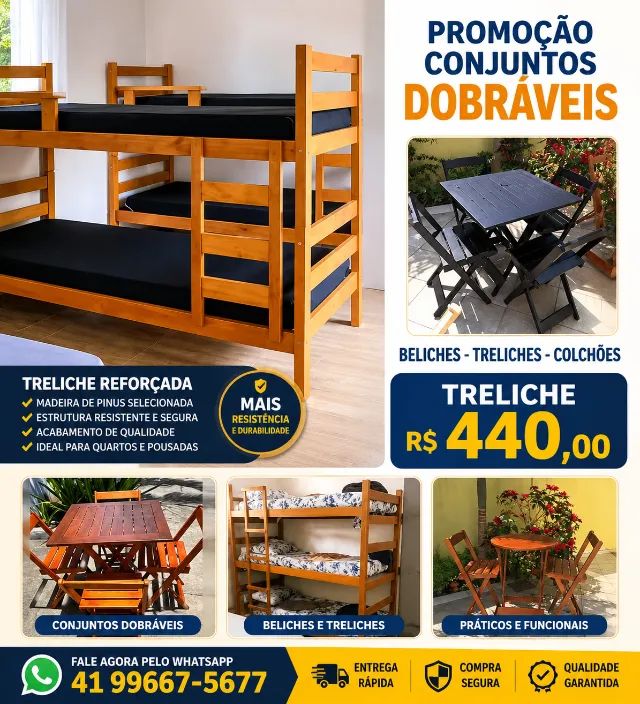 treliches beliches   mesas dobraveis etc