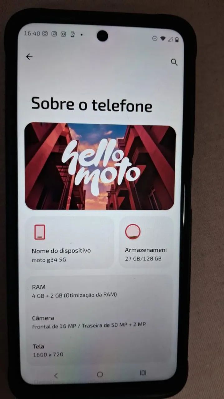 CELULAR MOTO G34. 128G. 5 G - Foto 5