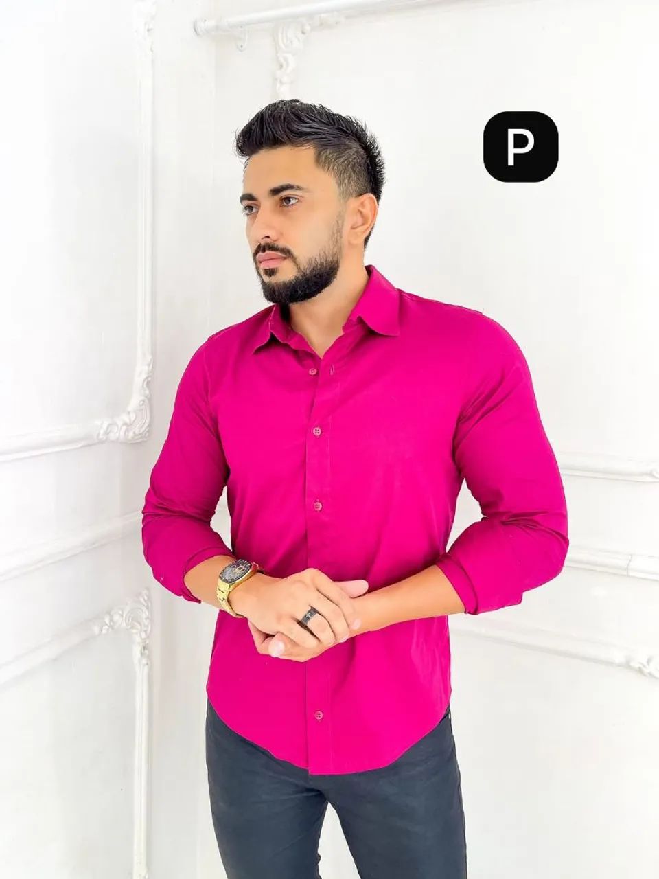 Camisa social manga longa - Foto 4
