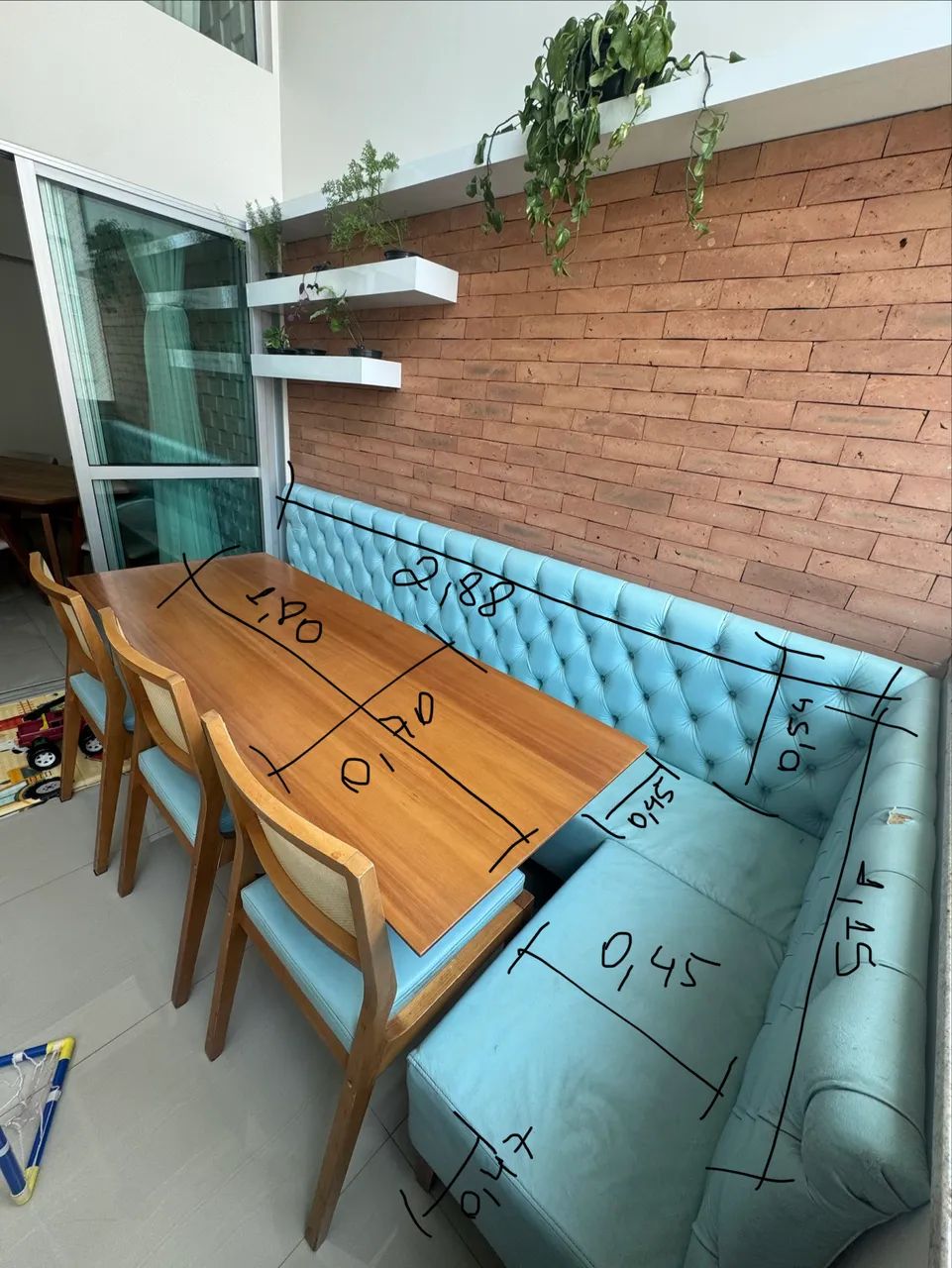 Canto Alemão com mesa e cadeiras  - Foto 4