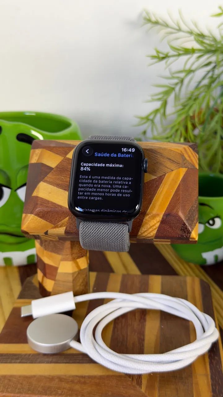 Apple Watch série 7 45mm gps + celular *566* - Foto 2