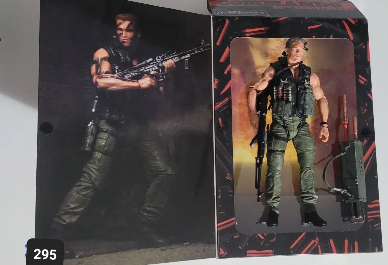 Boneco comando neca John matrix action figure filme ação