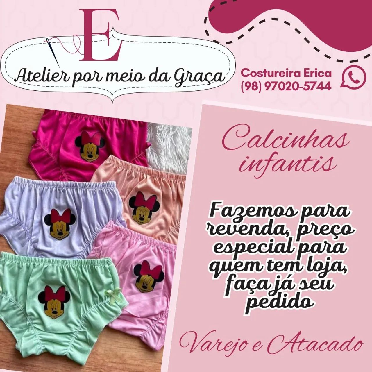 Calcinhas infantis