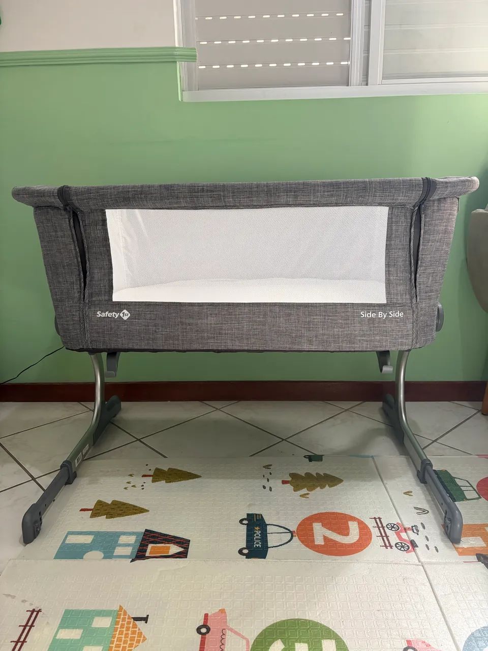 Berço Safety 1st, Side By Side, Grey