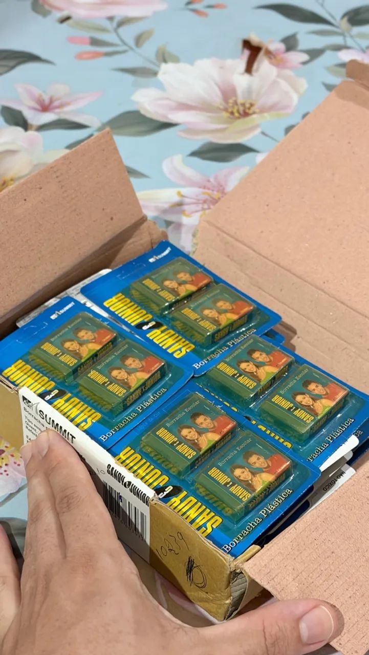 VENDO KIT COM 2 BORRACHAS DA SANDY & JÚNIOR! 