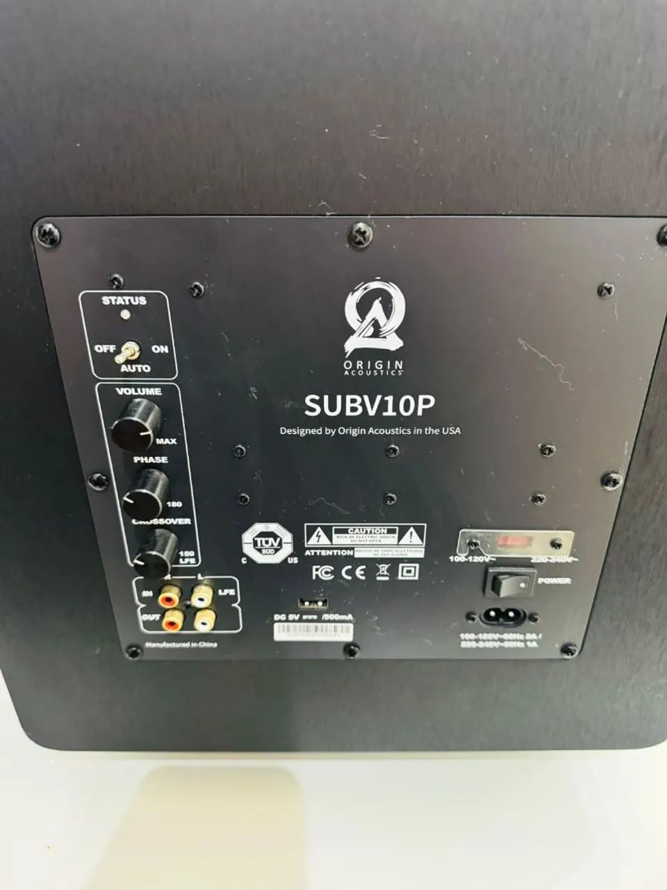 Subwoofer Origin Acoustics SUBV10P Preto  - Foto 3