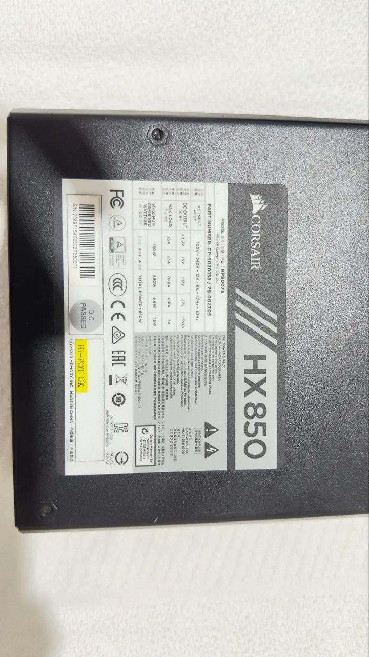 Fonte Corsair HX 850 80 plus platinum - Foto 6