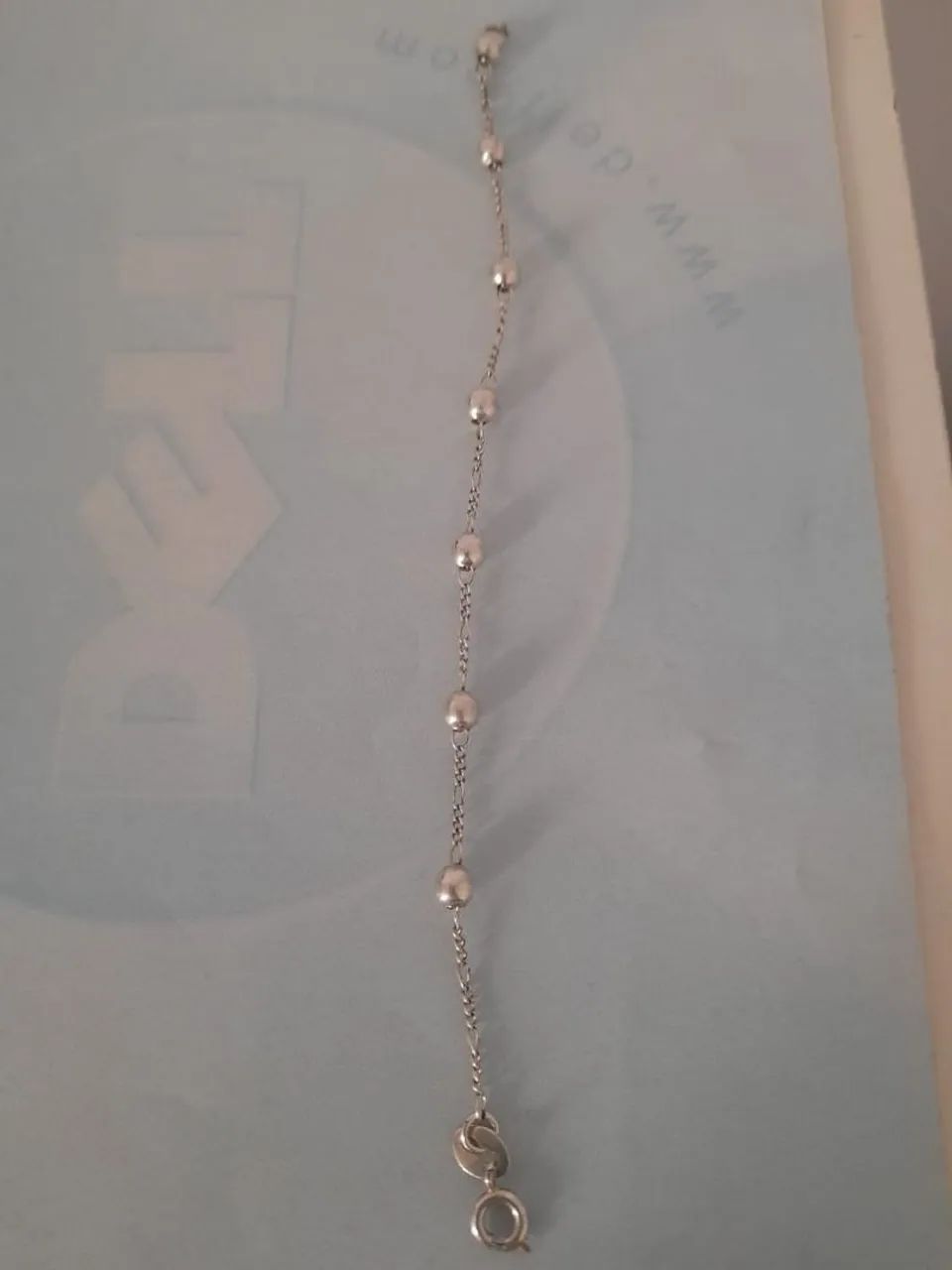 Pulseira De Bolinha Prata 925 - Foto 2