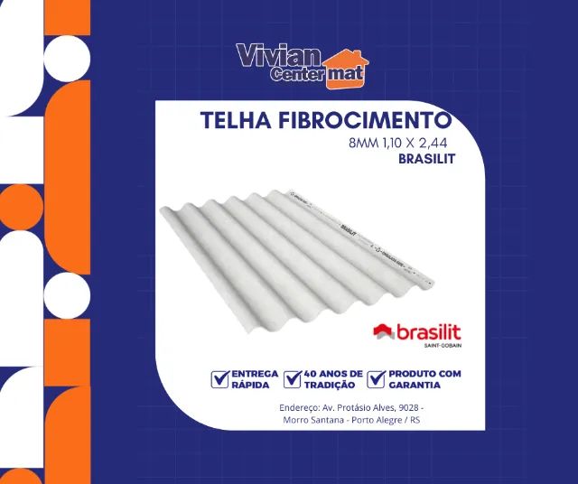 Telha Brasilit 8mm Ondulada (orçamento por WhatsApp)