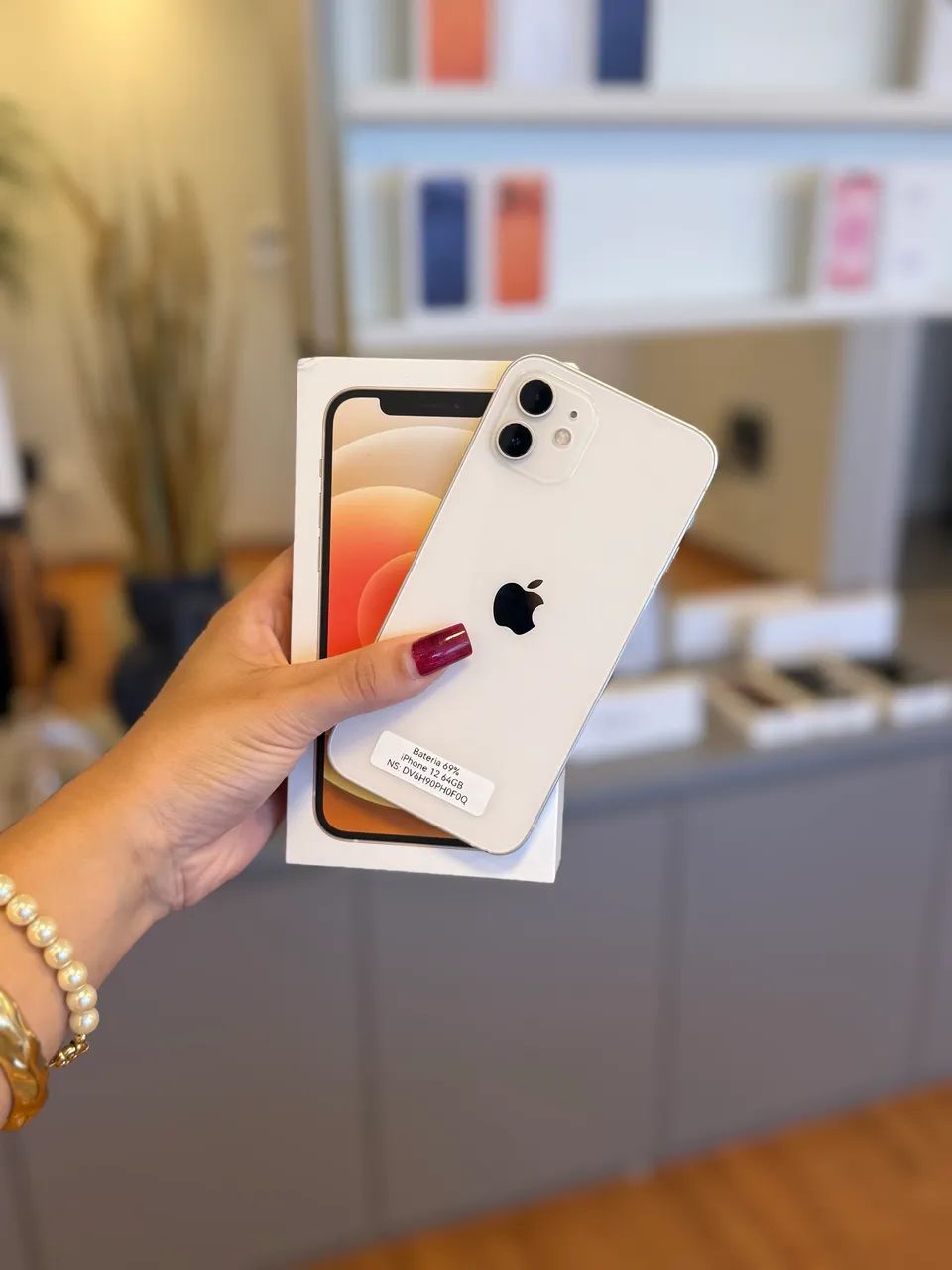 iPhone 12 64GB BRANCO IMPECAVEL