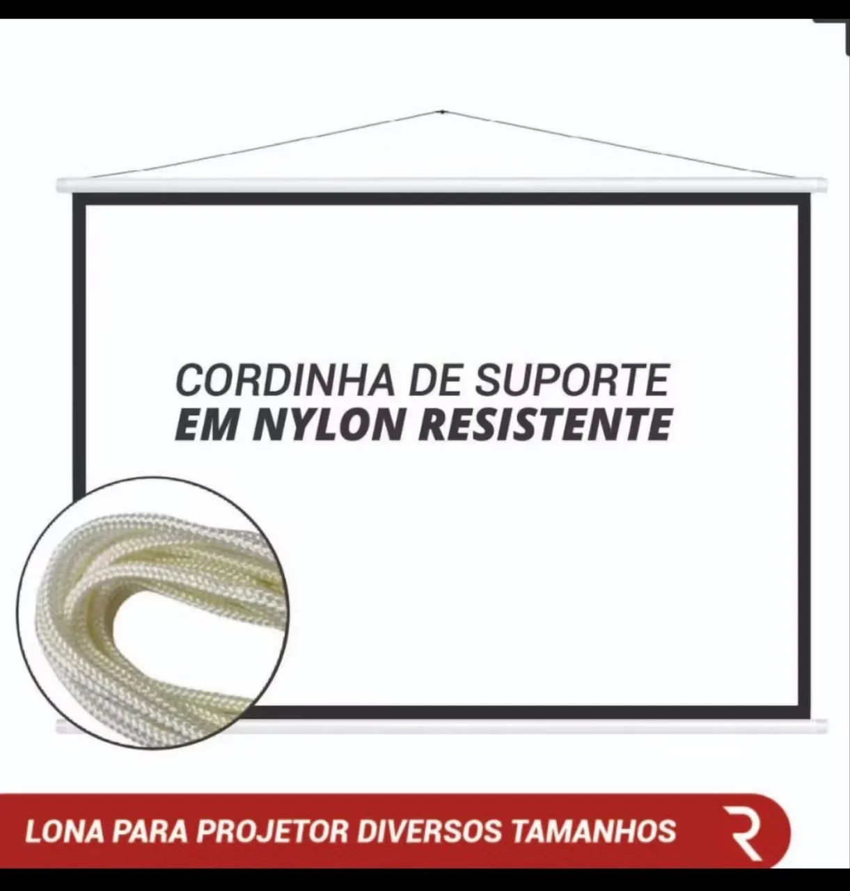 Tela de projeção 70? polegadas Nova - Foto 4